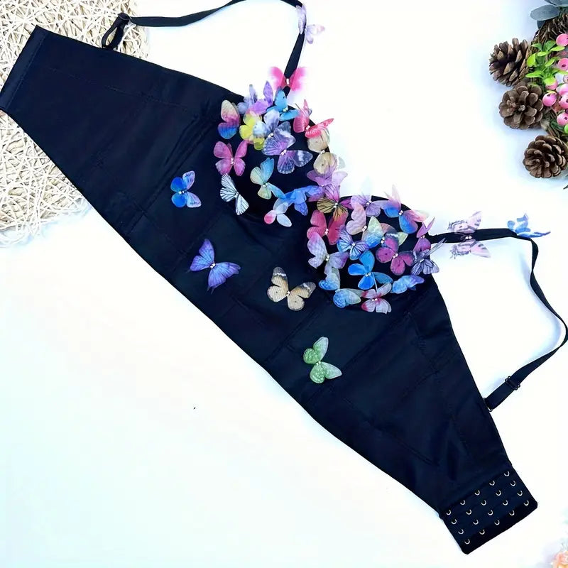 Stone Flowers Butterfly Bliss Festival Bralette