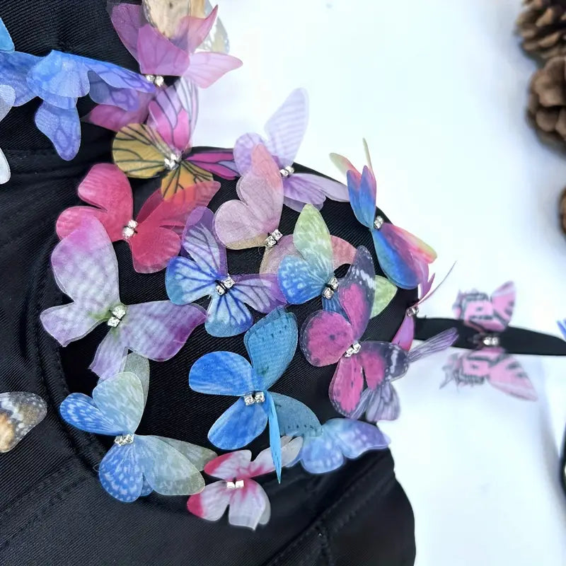 Stone Flowers Butterfly Bliss Festival Bralette