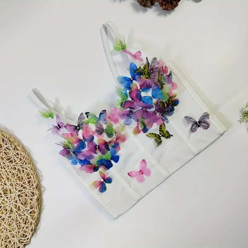 Stone Flowers Butterfly Bliss Festival Bralette