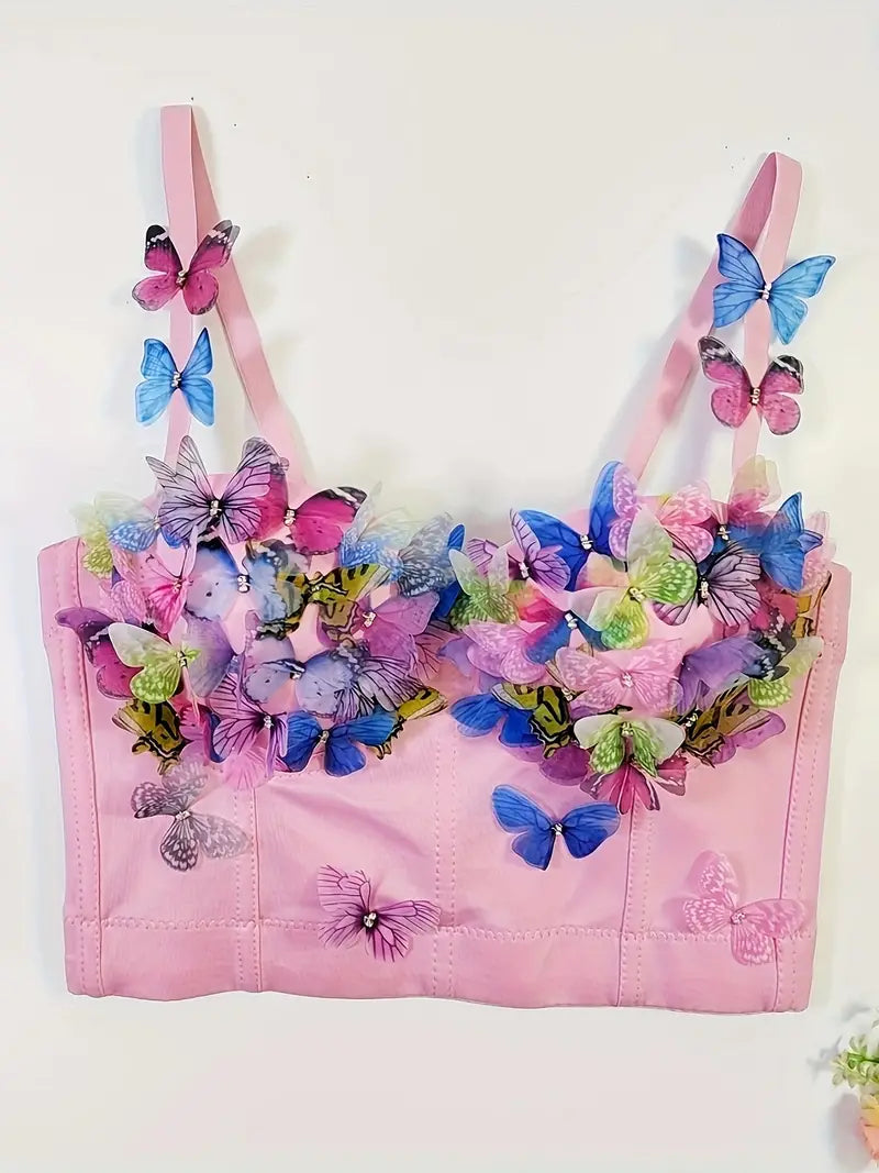 Stone Flowers Butterfly Bliss Festival Bralette