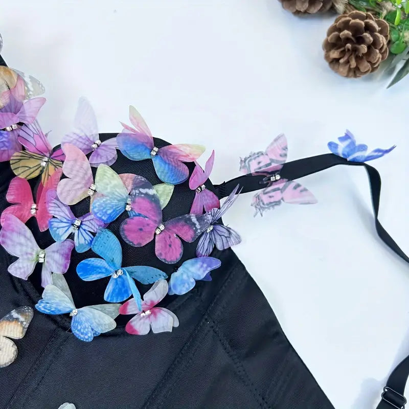 Stone Flowers Butterfly Bliss Festival Bralette