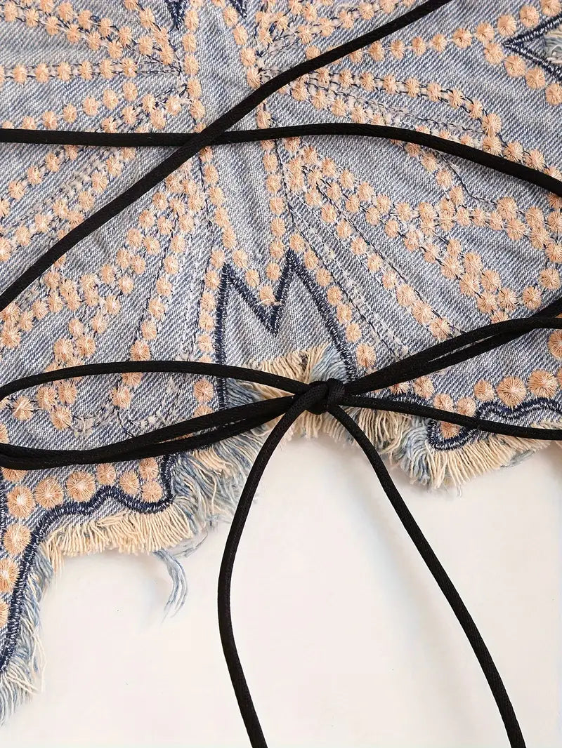 Stone Flowers Butterfly Dream Rave Top