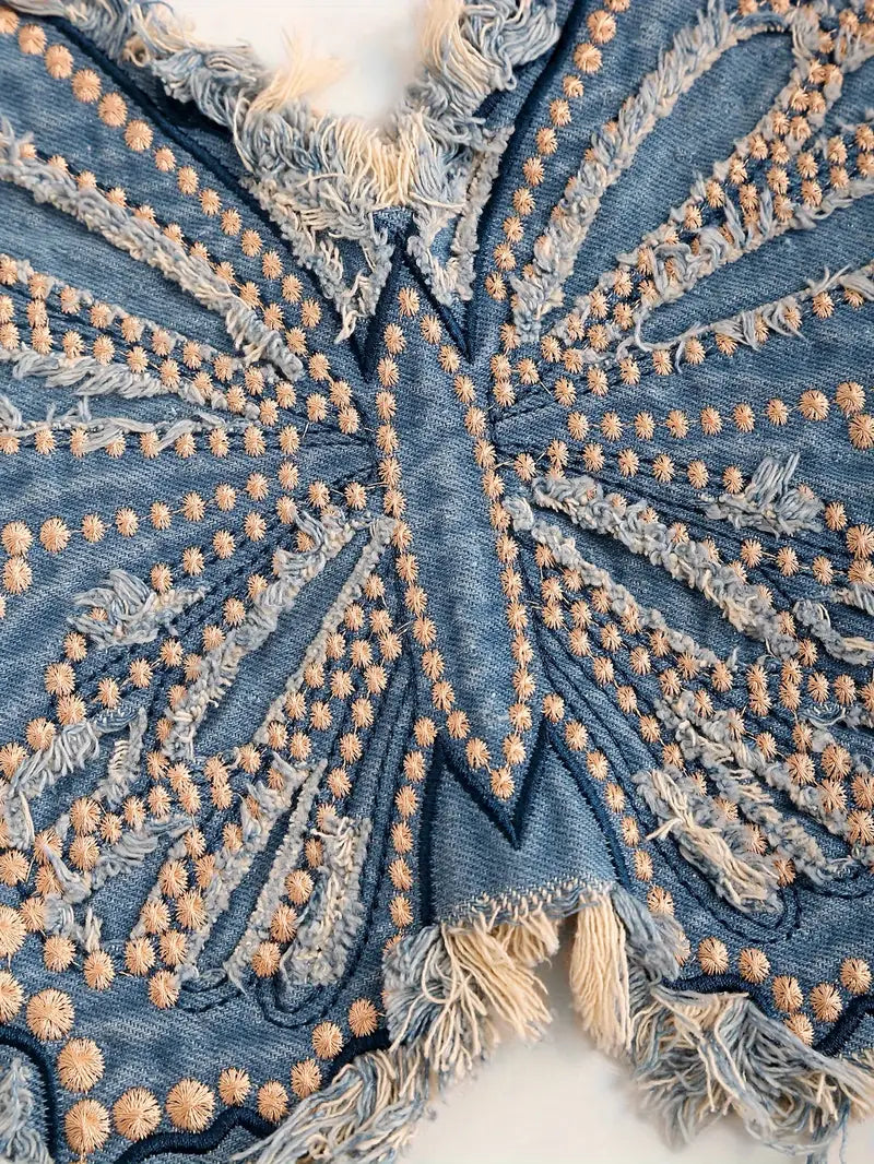 Stone Flowers Butterfly Dream Rave Top