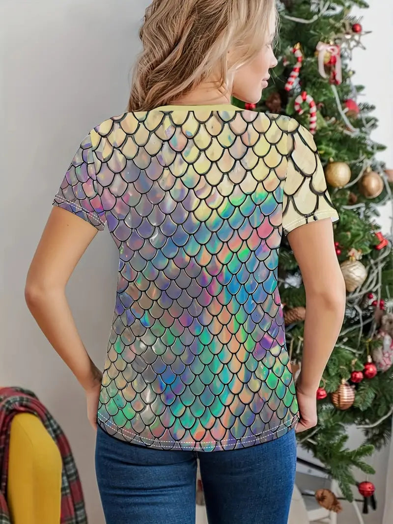 Stone Flowers Cosmic Scale Graphic Tee