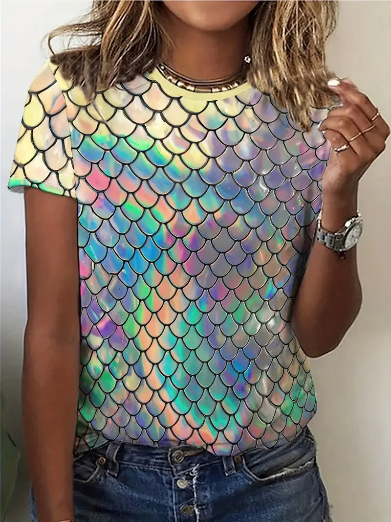 Stone Flowers Cosmic Scale Graphic Tee