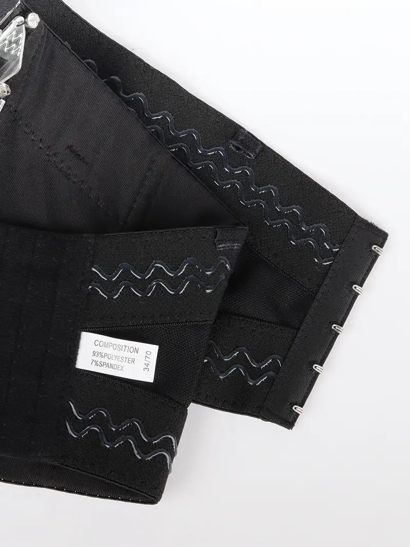 Stone Flowers Crystal Glam Rave Crop Top