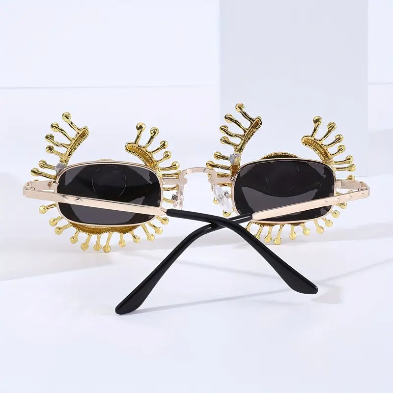 Stone Flowers Evil Eye Luxury Sunglasses