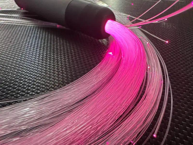 Stone Flowers Fiber Optic Rave Whip