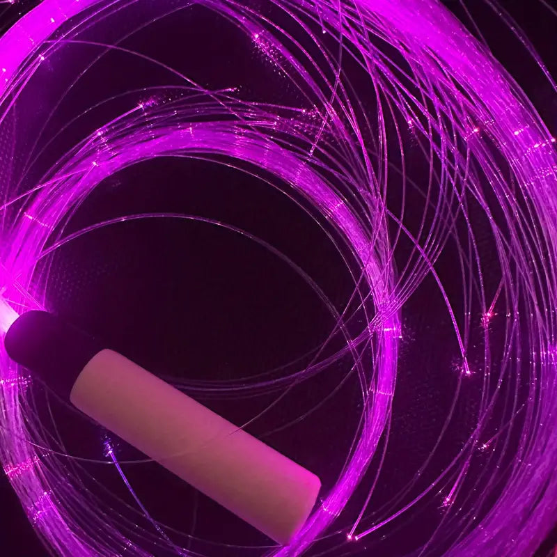 Stone Flowers Fiber Optic Rave Whip