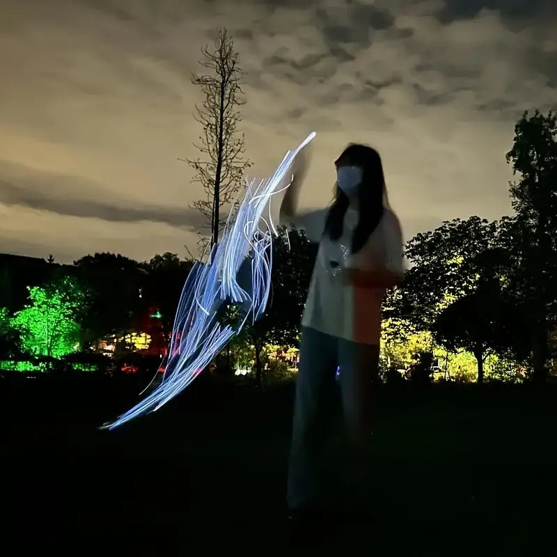 Stone Flowers Fiber Optic Rave Whip