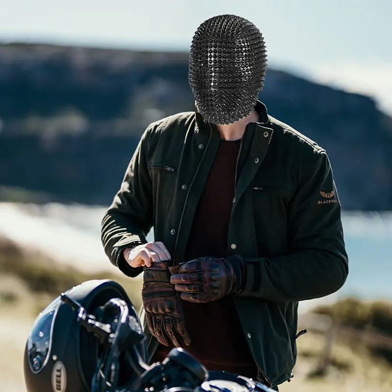 Stone Flowers Gothic Spike Rave Mask