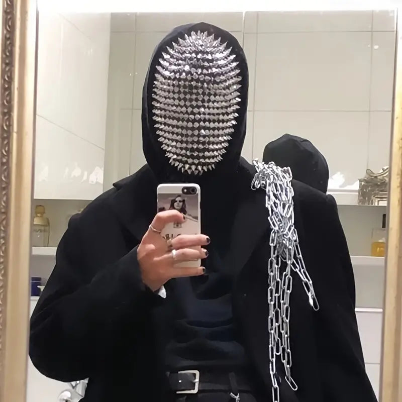 Stone Flowers Gothic Spike Rave Mask