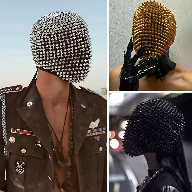 Stone Flowers Gothic Spike Rave Mask