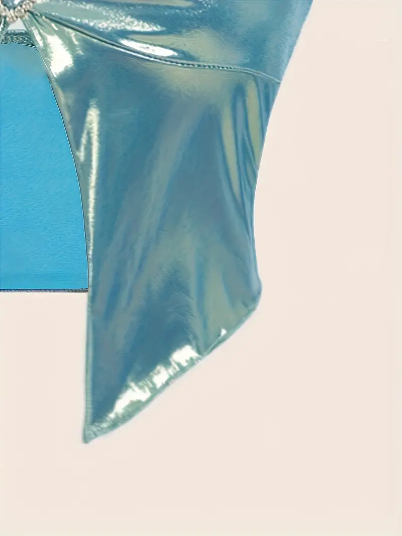 Stone Flowers Neon Bliss Halter Crop Top