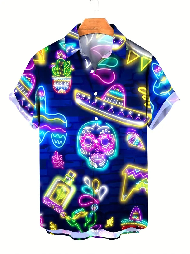 Stone Flowers Neon Tropics Festival Shirt