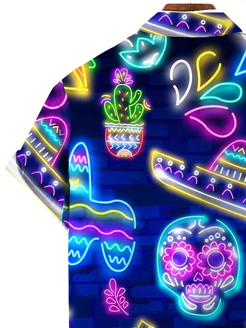 Stone Flowers Neon Tropics Festival Shirt