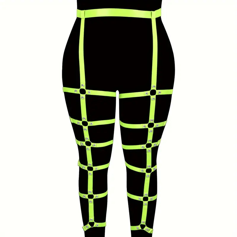 Stone Flowers Punk Candy Harness Belt