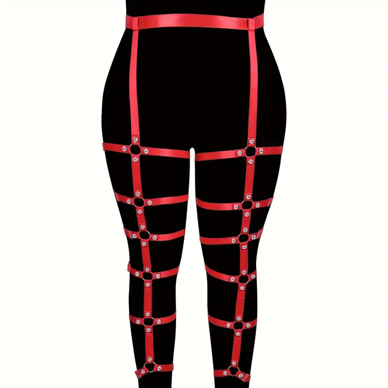 Stone Flowers Punk Candy Harness Belt