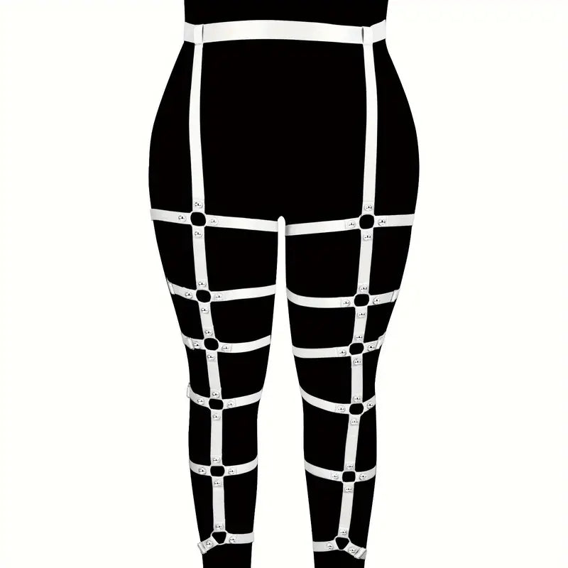 Stone Flowers Punk Candy Harness Belt