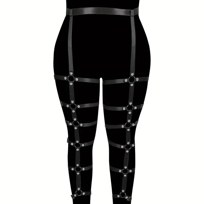 Stone Flowers Punk Candy Harness Belt