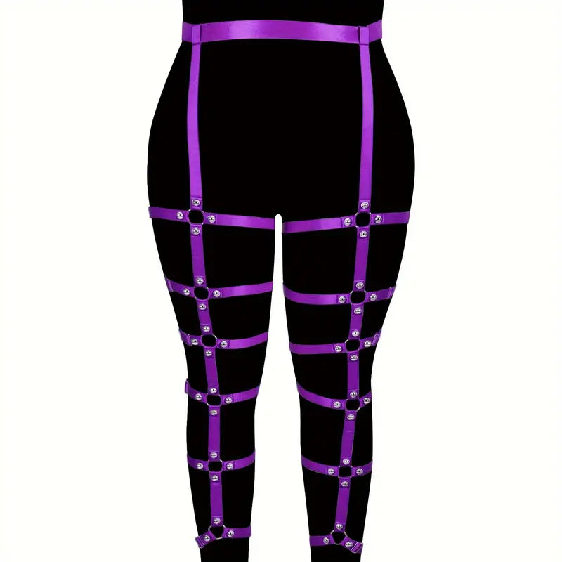 Stone Flowers Punk Candy Harness Belt