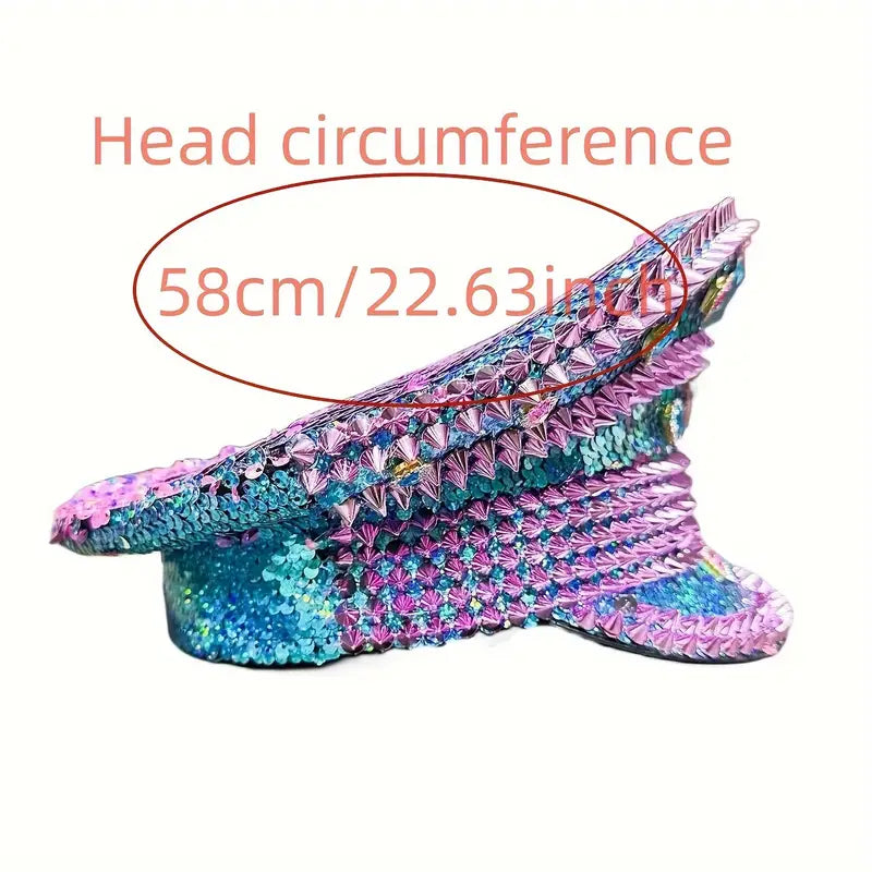 Stone Flowers Rhinestone Dazzle Beanie