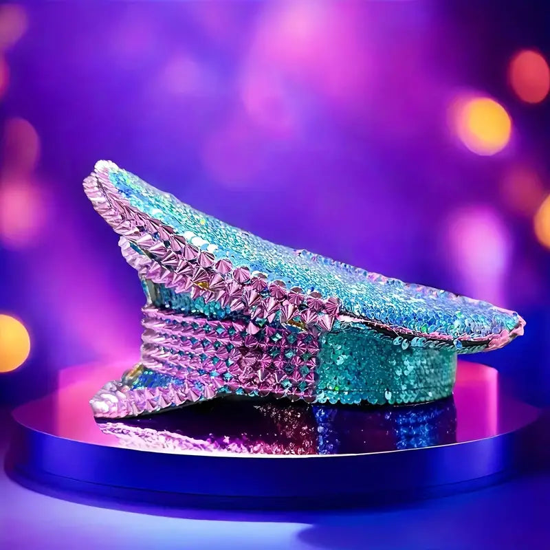 Stone Flowers Rhinestone Dazzle Beanie