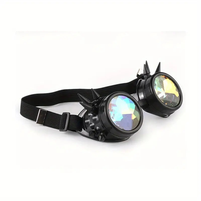 Stone Flowers Steampunk Kaleidoscope Glasses